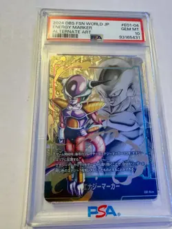 Energy Marker Japanese Frieza E01-04 Super Dragon Ball Heroes Card Game PSA 10 - Image 1