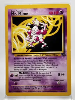 Mr. Mime 22/64 Pokemon Card Jungle 1999 LP - Image 1