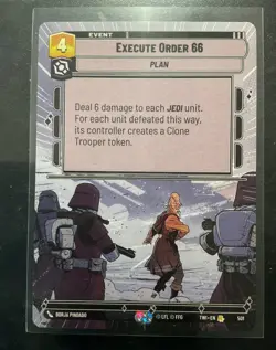 Star Wars Unlimited Execute Order 66 Event 501 Rare Borja Pindado Card Stock - Image 1