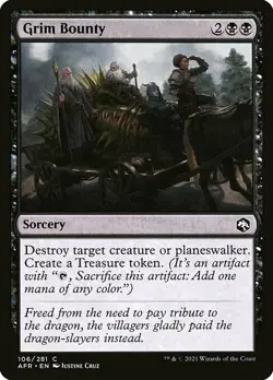 MTG D&D AFR *FOIL* C Grim Bounty #106 - Image 1