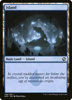 MTG D&D AFR *FOIL* L Island #266 - Image 1