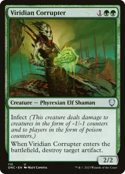 Viridian Corrupter [Phyrexia: All Will Be One Commander] Lightly Played - Image 2
