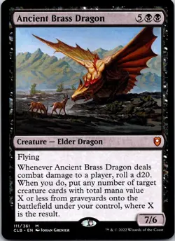 Ancient Brass Dragon 111 Commander Legends: Battle for Baldur's Gate LP MTG - Image 1