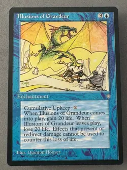 Illusions of Grandeur—MtG Ice Age—Never Played Near Mint+—Vintage RESERVE LIST - Image 1