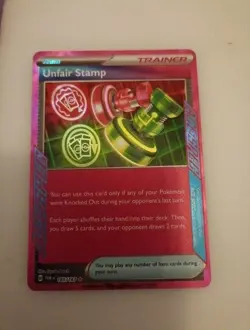 Unfair Stamp - 165/167 - Scarlet & Violet - Twilight Masquerade - Pokemon TCG - Image 1