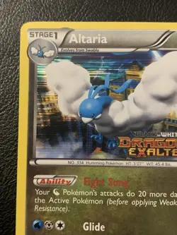 Altaria BW48 Black & White Dragons Exalted Stamped Prerelease Promo Pokemon LP - Image 2