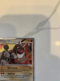 Rhyperior LV.X Black Star Promo Ultra Holo DP29 Pokemon TCG - Image 5