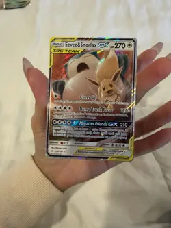 Pokemon Eevee & Snorlax GX TAG TEAM 120/181 Team Up Ultra Rare Holo HP 270 - Image 1