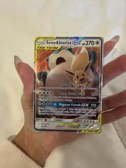 Pokemon Eevee & Snorlax GX TAG TEAM 120/181 Team Up Ultra Rare Holo HP 270 - Image 2