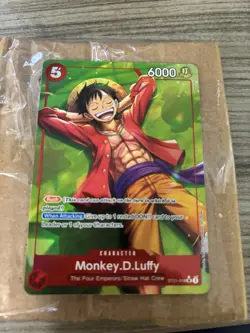 One Piece TCG English Monkey.D.Luffy ST21-014 Alt Art Parallel - Image 1