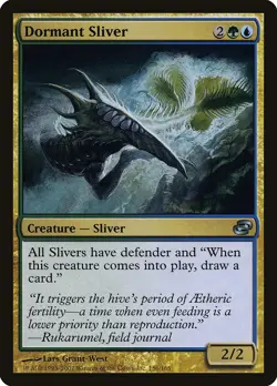 Dormant Sliver Planar Chaos NM Blue Green Uncommon MAGIC MTG CARD ABUGames - Image 1