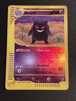 Pokemon Gengar Expedition Base Set 048/165 Reverse Holo Rare 90 HP Card 2002 - Image 2