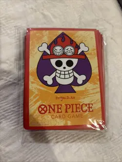 One Piece Card Game Official Sleeves - Premium Portgas.D.Ace - Image 1