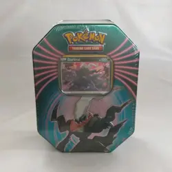 Pokemon Mighty Mysterious Tin Darkrai Metal Multicolor Trading Card Game 2021 - Image 1