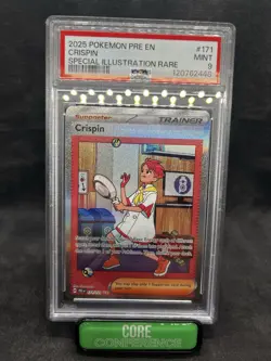 2025 Pokemon Crispin Special Illustration Rare PSA 9 Trainer Card - Image 1