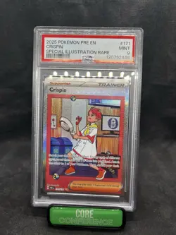 2025 Pokemon Crispin Special Illustration Rare PSA 9 Trainer Card - Image 2