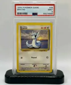 1999 Pokemon Base Set Dratini PSA 9 Mint – WOTC Vintage Card/OG 151 Era - Image 1