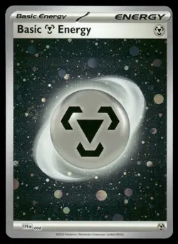 Pokemon Cards Basic Metal Energy 008 Scarlet & Violet Energies HOLO Common NM - Image 1