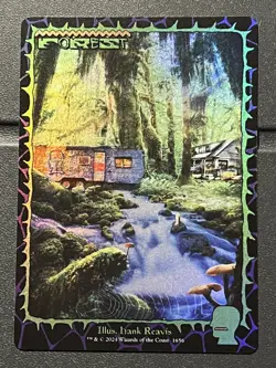 Mtg Secret Lair Brain Dead— Forest 1656 FOIL— NM - Image 1