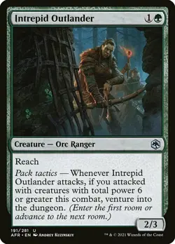 MTG D&D AFR U Intrepid Outlander #191 PLAYSET 4x x4 - Image 1