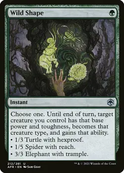 MTG D&D AFR U Wild Shape #212 PLAYSET 4x x4 - Image 1