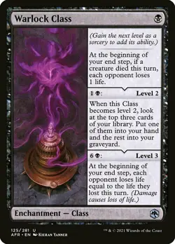 MTG D&D AFR U Warlock Class #125 PLAYSET 4x x4 - Image 1