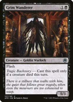 MTG D&D AFR U Grim Wanderer #107 PLAYSET 4x x4 - Image 1