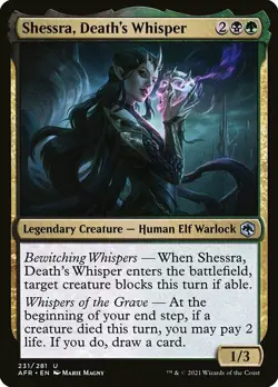 MTG D&D AFR U Shessra Death's Whisper #231 PLAYSET 4x x4 - Image 1