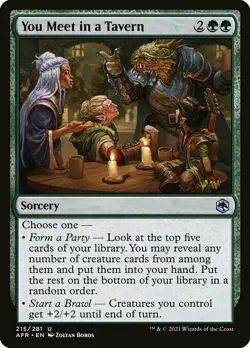 MTG D&D AFR U You Meet in a Tavern #215 PLAYSET 4x x4 - Image 1