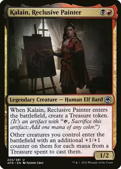 MTG D&D AFR U Kalain Reclusive Painter #225 PLAYSET 4x x4 - Image 1