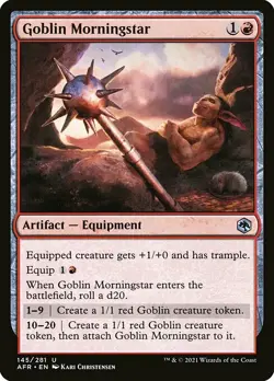 MTG D&D AFR U Goblin Morningstar #145 PLAYSET 4x x4 - Image 1