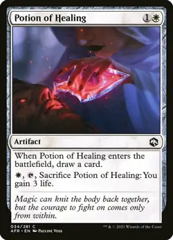 MTG D&D AFR C Potion of Healing #034 PLAYSET 4x x4 - Image 1
