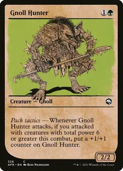 MTG D&D AFR SHOWCASE C Gnoll Hunter #326 PLAYSET 4x x4 - Image 1