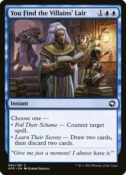 MTG D&D AFR C You Find the Villains' Lair #084 PLAYSET 4x x4 - Image 1