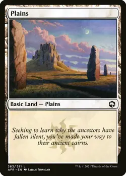 MTG D&D AFR L Plains #263 PLAYSET 4x x4 - Image 1