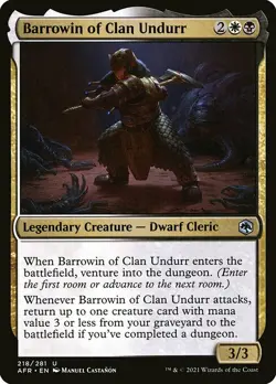 MTG D&D AFR U Barrowin of Clan Undurr #218 PLAYSET 4x x4 - Image 1