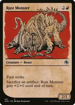 MTG D&D AFR SHOWCASE U Rust Monster #321 PLAYSET 4x x4 - Image 1