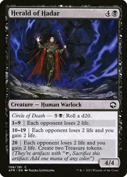 MTG D&D AFR C Herald of Hadar #108 PLAYSET 4x x4 - Image 1
