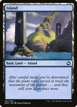 MTG D&D AFR L Island #267 PLAYSET 4x x4 - Image 1