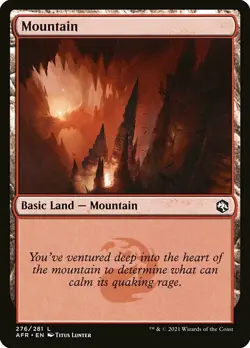 MTG D&D AFR L Mountain #276 PLAYSET 4x x4 - Image 1
