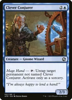 MTG D&D AFR C Clever Conjurer #051 PLAYSET 4x x4 - Image 1