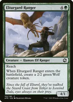 MTG D&D AFR C Elturgard Ranger #182 PLAYSET 4x x4 - Image 1