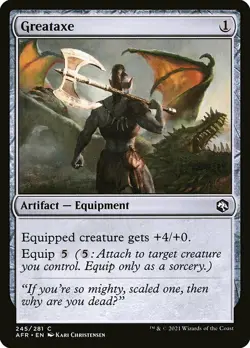 MTG D&D AFR C Greataxe #245 PLAYSET 4x x4 - Image 1