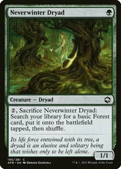 MTG D&D AFR C Neverwinter Dryad #195 PLAYSET 4x x4 - Image 1