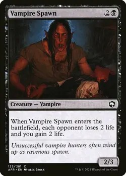 MTG D&D AFR C Vampire Spawn #123 PLAYSET 4x x4 - Image 1