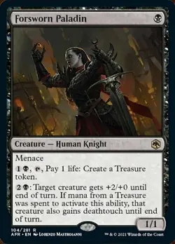 MTG D&D AFR R Forsworn Paladin #104 - Image 1