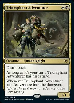 MTG D&D AFR R Triumphant Adventurer #237 - Image 1