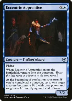 MTG D&D AFR U Eccentric Apprentice #057 PLAYSET 4x x4 - Image 1