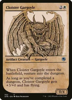 MTG D&D AFR SHOWCASE U Cloister Gargoyle #302 PLAYSET 4x x4 - Image 1