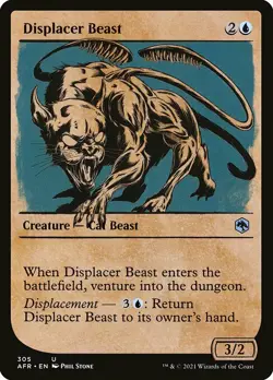 MTG D&D AFR SHOWCASE U Displacer Beast #305 PLAYSET 4x x4 - Image 1